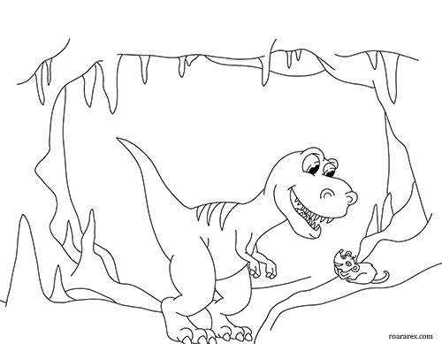 Roara and Shrew Coloring Page
